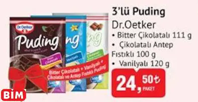 DR.OETKER 3’LÜ PUDİNG